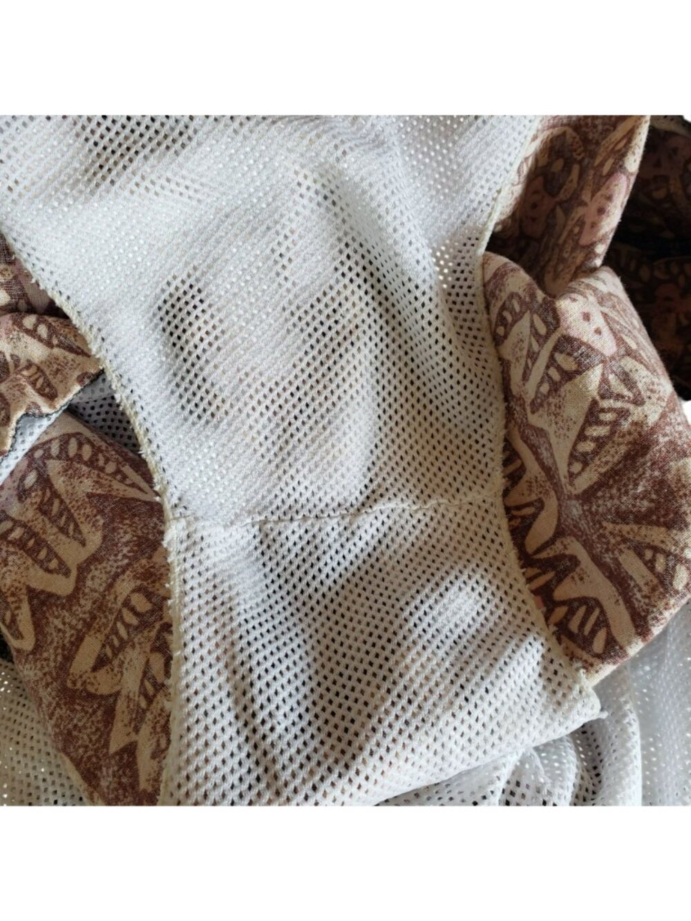 Vintage 1990s Mervyns Cheetah Brand Swim Shorts Mesh Lined Brown Print Retro - Picture 7 of 11